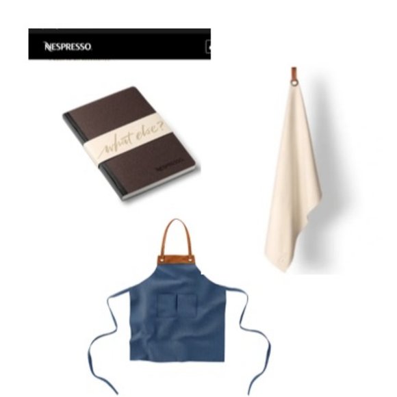 Nespresso Other - Nespresso Bundle - BARISTA Collection Denim Apron, Towel, and Notebook with pen